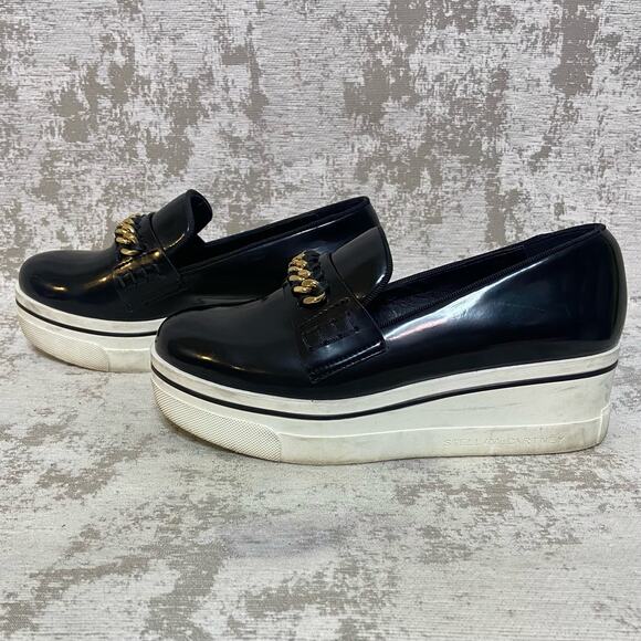 Stella McCartney Binx Vegan Leather Platform Sneaker in Black - Picture 4 of 10